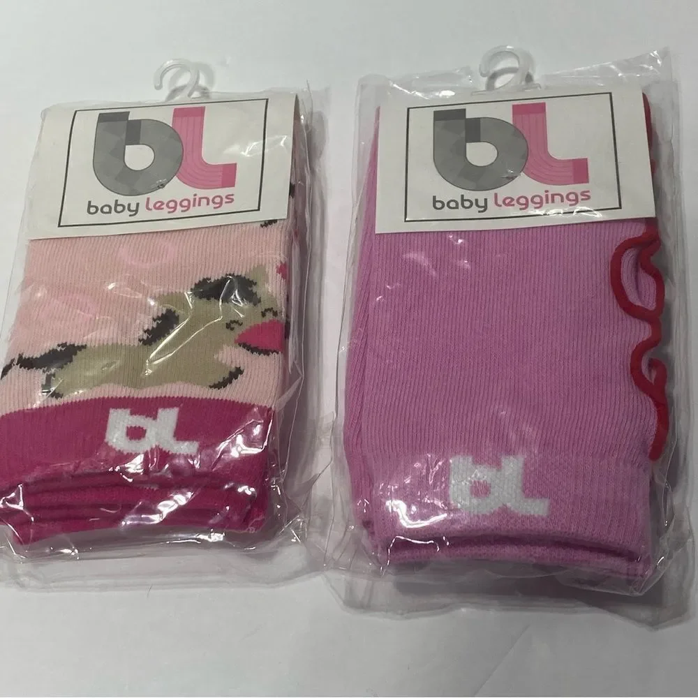 Baby Leggings BL Brand Pink Leggings For Babies 2 Pair Sealed